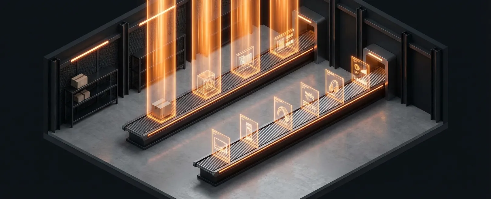 Изометрическая проекция автоматизированного маркетплейса