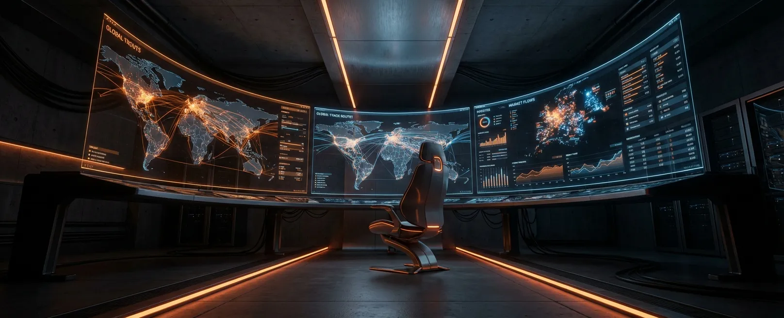 Футуристический центр управления бизнесом