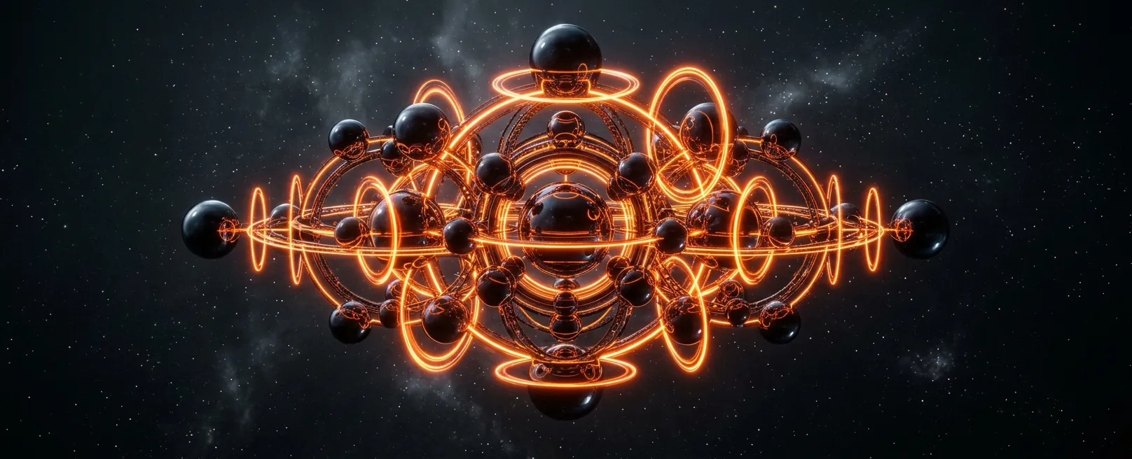 Левитирующая архитектура из сфер