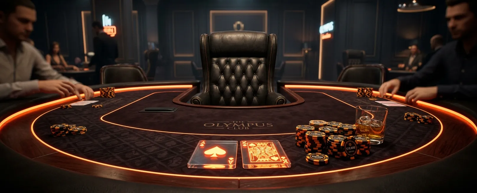 Шахматная партия с прозрачными фигурами