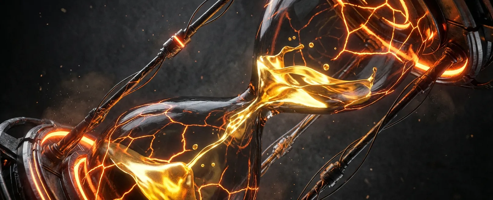 Песочные часы с жидким золотом